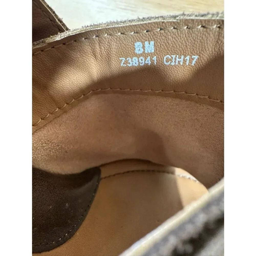 Boc Brown Suede Wedge Slingback Sandals Women’s Size 8